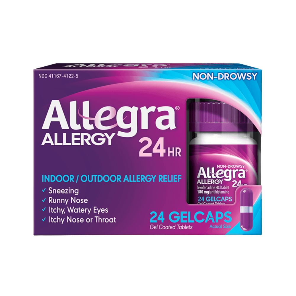 Allegra 24Hr Allergy Relief 24 Gelcaps