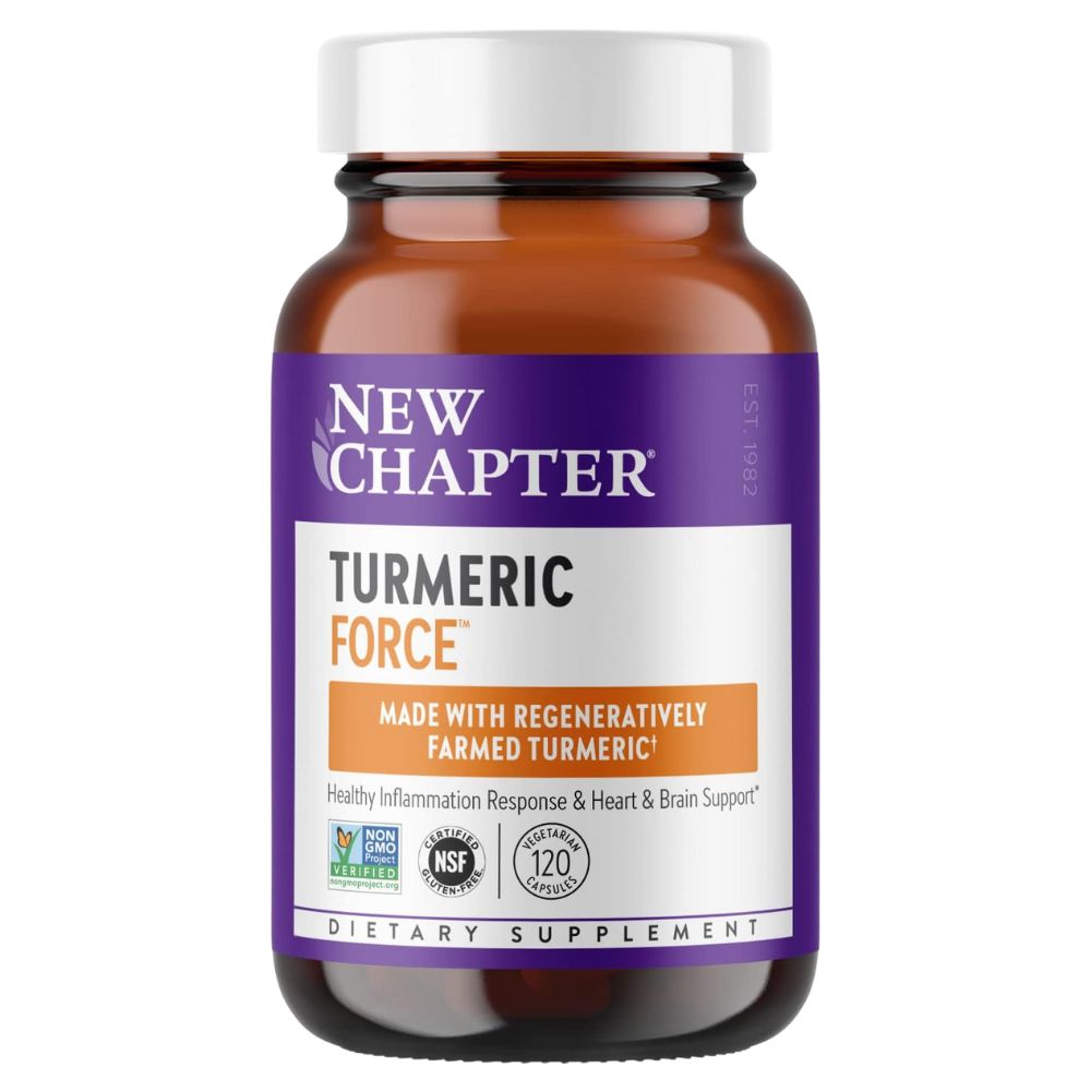 New Chapter Turmeric Supplement for Healthy Support, Non-GMO, Gluten Free – 120 Count