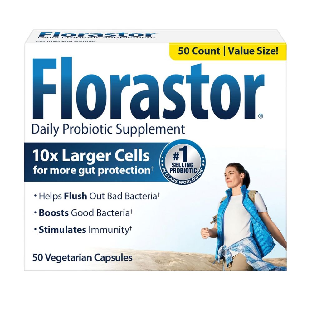 Florastor Daily Probiotic 50 Caplets