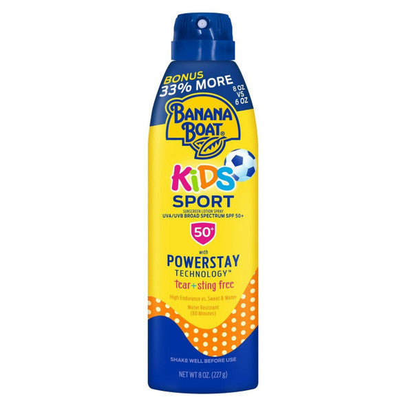 Banana Boat - Kids Sport Sunscreen Spray - SPF 50 - 8 oz
